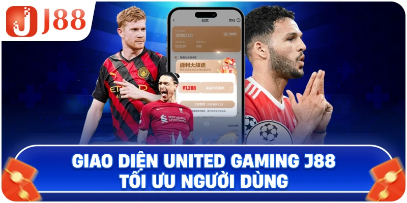 Giao diện United Gaming J88 tối ưu người dùng